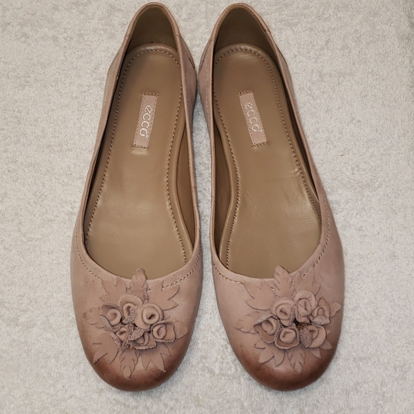 Ecco Kelly leather flats, colour woodrose, 6.5 - Picture 2 of 15